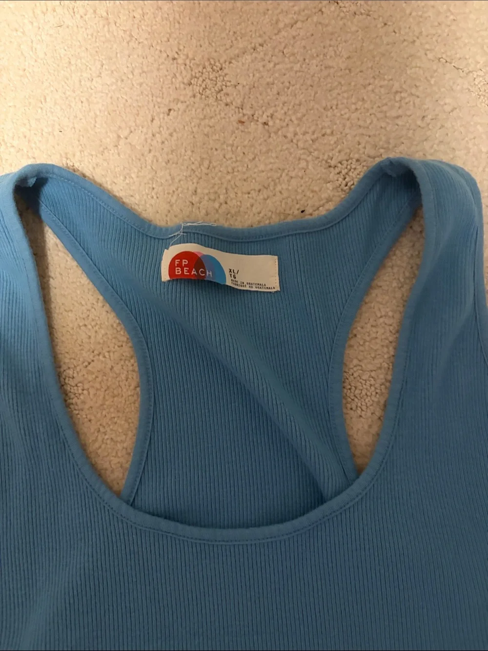 Free People Beach Blue Women's Racerback Tank & Skirt Set XL New w/o Tags - Picture 3 of 5